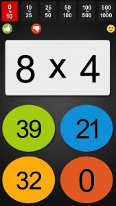 اسکرین شات 4 برنامه Fast Math with Tables