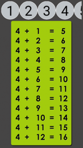 اسکرین شات برنامه Fast Math for Kids with Tables 5