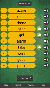 اسکرین شات برنامه Kids English Word Reading 4