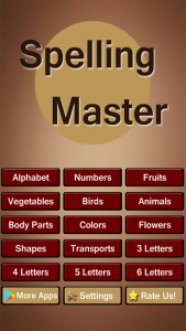 اسکرین شات 1 برنامه Spelling Master Game