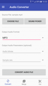 اسکرین شات برنامه Audio Converter 1