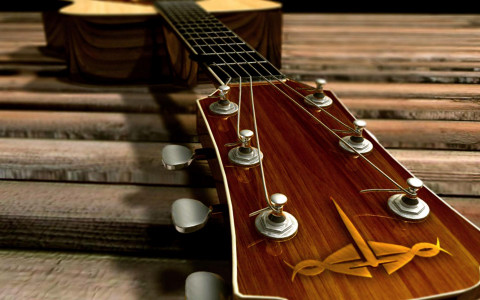 اسکرین شات برنامه Acoustic Guitar Live Wallpaper 6