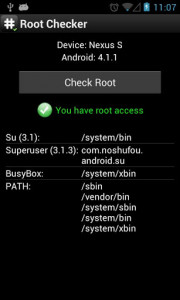 اسکرین شات برنامه Root Checker 1