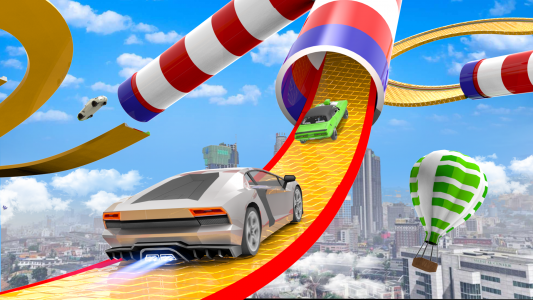 اسکرین شات 4 برنامه Car Stunt Zombie Shooter Game