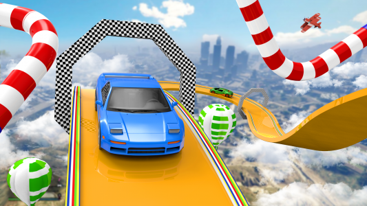 اسکرین شات 3 برنامه Car Stunt Zombie Shooter Game