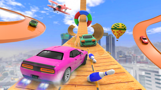 اسکرین شات 1 برنامه Car Stunt Zombie Shooter Game