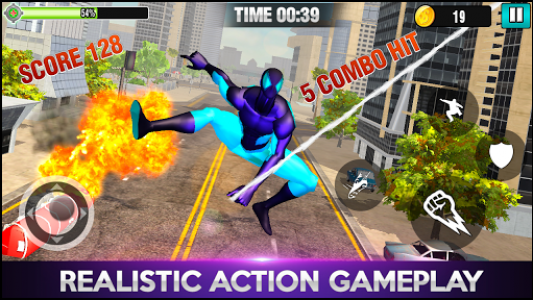 اسکرین شات بازی Power Hero Spider - Free fighting games 2020 8