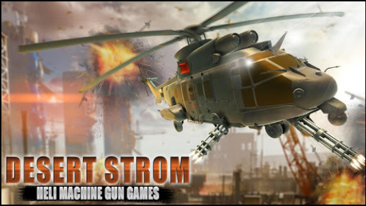 اسکرین شات بازی Desert Storm Heli Machine Gun Games 7