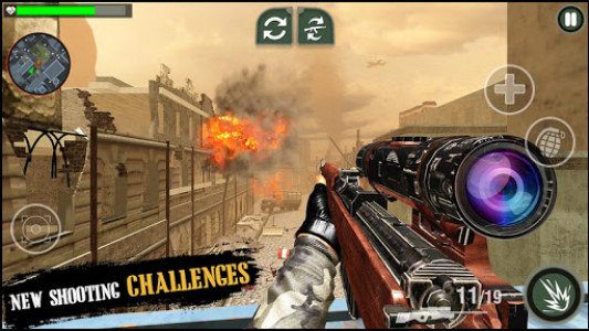 اسکرین شات بازی Call of World War Sniper Duty- Warfare Action Game 3