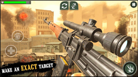 اسکرین شات بازی Call of World War Sniper Duty- Warfare Action Game 1