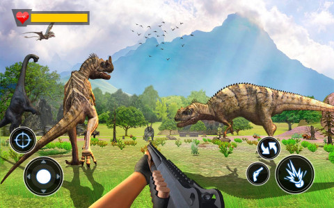 اسکرین شات بازی Real Dino Hunting Game Offline 1