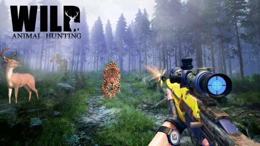 اسکرین شات 2 برنامه Wild Animal Hunting Games