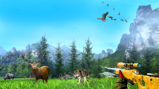 اسکرین شات 6 برنامه Wild Animal Hunting Games