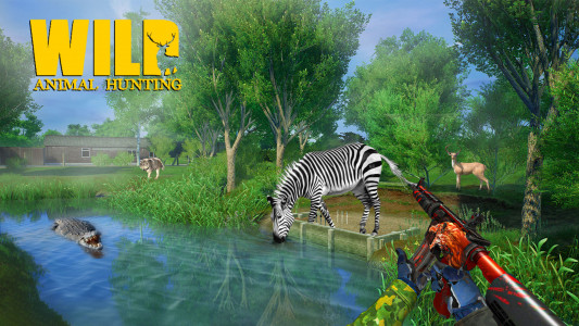 اسکرین شات 4 برنامه Wild Animal Hunting Games