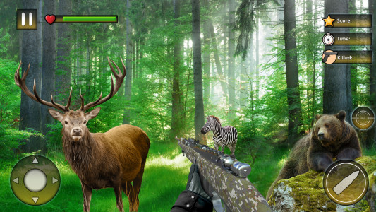 اسکرین شات برنامه Wild Animal Hunting Games 1