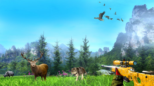 اسکرین شات برنامه Wild Animal Hunting Games 6