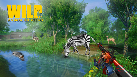 اسکرین شات برنامه Wild Animal Hunting Games 4
