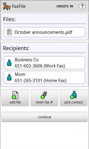 اسکرین شات برنامه FaxFile - Send Fax from phone 2