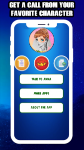 اسکرین شات برنامه Call The Princess™ - Cute Anna’s Call Simulator 1