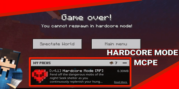 اسکرین شات برنامه Hardcore Mod for Minecraft pe 2