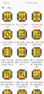 اسکرین شات برنامه Cube Algorithms 2