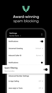 اسکرین شات 4 برنامه Burner: Second Phone Number