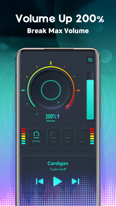 اسکرین شات 2 برنامه Volume Booster EQ 200% Louder