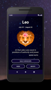 اسکرین شات برنامه Leo Horoscope ♌ Free Daily Zodiac Sign 1