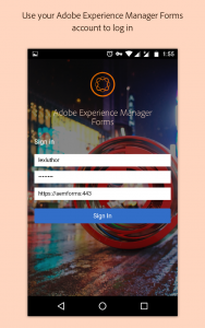 اسکرین شات برنامه Adobe Experience Manager Forms 1