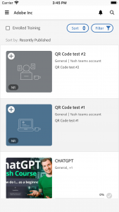 اسکرین شات 2 برنامه Adobe Learning Manager