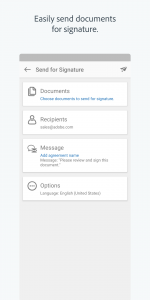 اسکرین شات برنامه Adobe Acrobat Sign 2