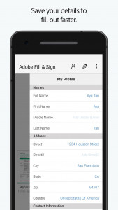 اسکرین شات برنامه Adobe Fill & Sign 3