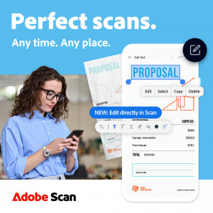 اسکرین شات 1 برنامه Adobe Scan: PDF Scanner, OCR