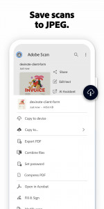 اسکرین شات 4 برنامه Adobe Scan AI PDF Scanner, OCR