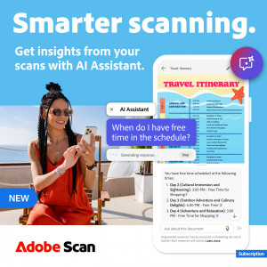 اسکرین شات 1 برنامه Adobe Scan AI PDF Scanner, OCR