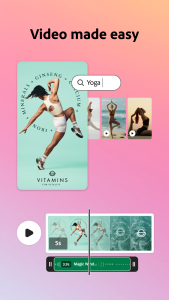 اسکرین شات 5 برنامه Adobe Express: AI Photo, Video