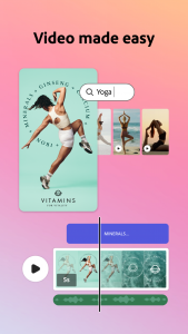 اسکرین شات 2 برنامه Adobe Express: AI Photo, Video