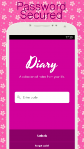 اسکرین شات برنامه Diary with lock 1