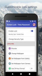 اسکرین شات برنامه Keypad Screen Lock - Time Password 7