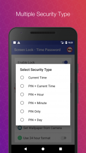 اسکرین شات برنامه Keypad Screen Lock - Time Password 6