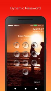 اسکرین شات برنامه Keypad Screen Lock - Time Password 3