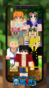 اسکرین شات برنامه One Piece Minecraft PE Skins 1