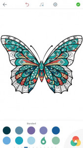 اسکرین شات برنامه Adult Butterfly Coloring Pages 2
