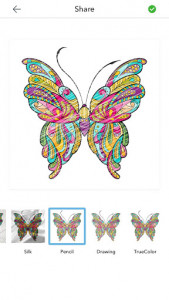 اسکرین شات برنامه Adult Butterfly Coloring Pages 11