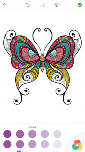 اسکرین شات برنامه Adult Butterfly Coloring Pages 12