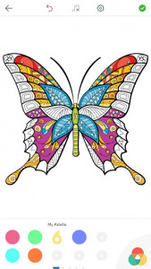 اسکرین شات برنامه Adult Butterfly Coloring Pages 13