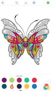 اسکرین شات برنامه Adult Butterfly Coloring Pages 16