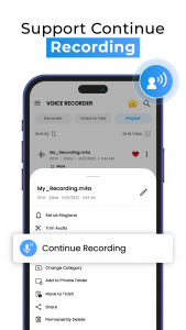 اسکرین شات برنامه Advance Voice Recorder 4