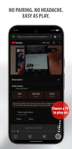 اسکرین شات 3 برنامه Tubio - Cast Web Videos to TV