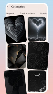 اسکرین شات 3 برنامه Aesthetic Pink Black Wallpaper
